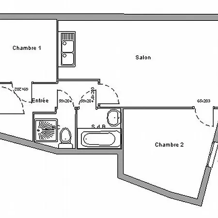 2 Pièces + Cabine, 6 Pers, Proche Pistes - Fr-1-340-275 Appartement Chamrousse